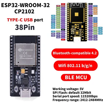 1 бр. Такса развитие ESP-WROOM-32 Esp32 38 pin/30pin Type-c/Mirco USB WiFi + Bluetooth Безжичен модул изключително ниска мощност