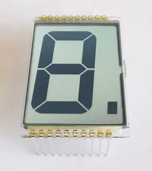 10-пинов TN положителен 1-цифрен сегмент на LCD панела Статичен който има Широк температурен сегмент на LCD екрана 3V