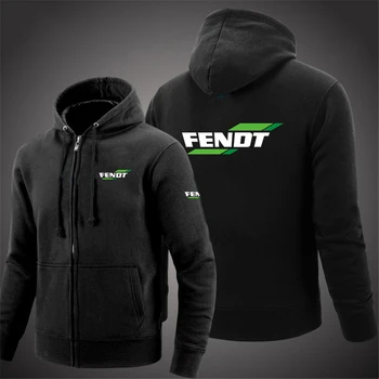 2024 Пролет-есен мъжки hoody с логото на FENDT от модно висококачествен памук в стил хип-хоп с качулка, Популярни пуловери с цип, качулка