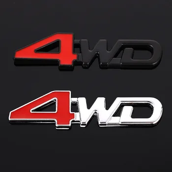 3D Хромирана метална стикер Емблема на 4WD Икона 4X4, стикер за стайлинг на автомобили Honda CRV Suzuki Grand Vitara SX4 Hyundai, Mitsubishi Lada