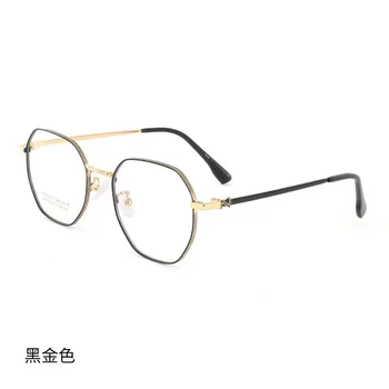 46 мм Ультралегкие Висококачествени Очила от чист Титан, мъжки Ретро Кръгли Декоративни Оптични Очила в рамки по лекарско предписание, Женски 86009