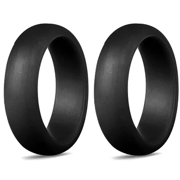 5,7 мм Популярните мъжки и дамски силиконови стръмни пръстени Силикон годежен пръстен за спорт на открито Ringx2