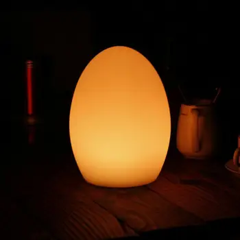 Led ночники USB Акумулаторна Яйцевидни форма RGB Pat Light Лампа за хранене на бебето, сън, защита на очите, за украса на бара на открито