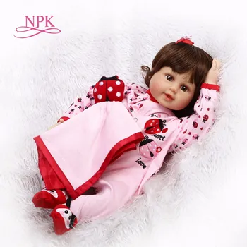 NPK softl Винил кукли reborn baby doll Реалистични, силиконови играчки за момичета Спящата момиче кукла играчки за новородени деца куклена къща