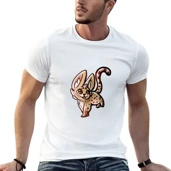 Serval (без фон) Тениски, летни блузи, летни дрехи, спортни ризи, риза с домашен любимец принтом за момчета, мъжки дрехи