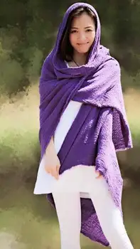 YoYiKamomo, женски шал голям размер, есента оригинален памук шал оверсайз, топъл памук креп, ретро, ден за ден без шал