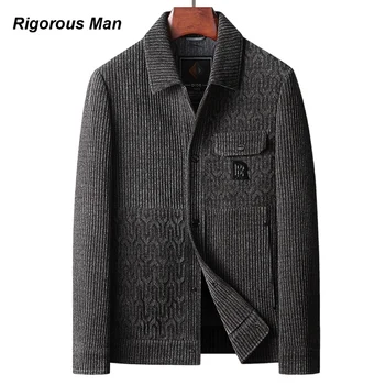 Висококачествено зимно мъжко палто, реколта топло яке с памучна подплата, Корея, дрехи, якета Оверсайз, ватирани палта, Мъжки връхни дрехи