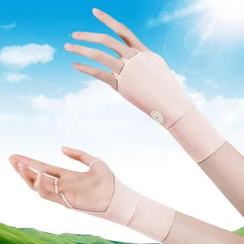 Дамски ръкавици с отворени пръсти, хладно Дишаща Солнцезащитная UV-защита, ръкавица за голф, дъвка за дланите, за занимания на открито