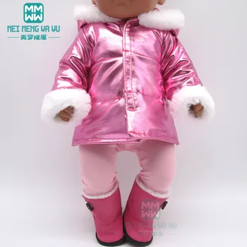 Дрехи за кукли е подходящ за 43-сантиметровой американската кукли и аксесоари за кукли New born Зимно палто пуховик гащеризон подаръци за момичета