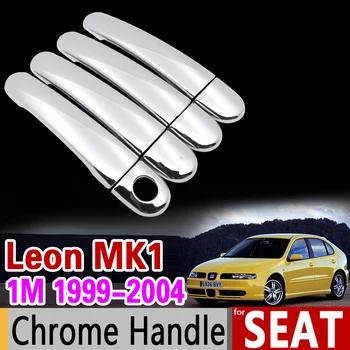за Seat Leon MK1 1999-2004 1 М Луксозна хромирана дръжка, комплект гарнитури 2000 2001 2002 2003 аксесоари за Автомобили, стикери за стайлинг на автомобили