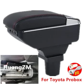 За Toyota Probox Подлакътник скоростна двупластова които съдържанието на централната магазин кутия поставка за чаши, пепелник аксесоари, с интерфейс USB