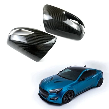 Капачка Огледало за обратно виждане Аксесоари За Автомобилни Огледала за Обратно виждане От Настоящето Въглеродни Влакна За Hyundai Genesis Rohens Coupe 2008-2012