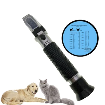 Клиничен рефрактометър за кучета и котки, детектор на дела на урината, измерител на концентрация на протеини в кръвния серум на домашни любимци, portable Rapid ATC