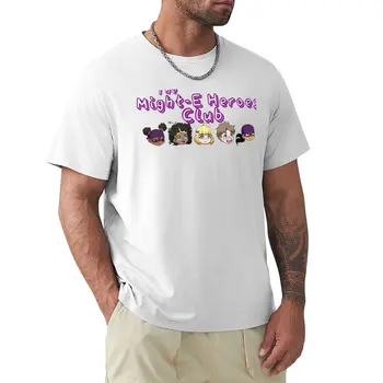 Клуб могъщите герои! Тениска, эстетичная облекла, потници в големи размери, тениска с къс ръкав, мъжки t-shirt
