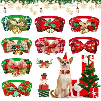 Коледен котешки нашийник с голям нос, празнични котки, носи вратовръзка за кучета, Регулируема на шийката на каишка, Празнична огърлица за кученца и котенков