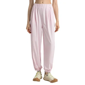 Летни свободни слънчеви панталони за джогинг UPF50 +, женски тънък, устойчиви на uv, бързо съхнещи панталони за фитнес