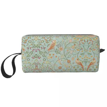 Маркова чанта Newill От William Morris, Женствена чанта за тоалетни принадлежности, Органайзер за козметика с цветни растения, Женствена чанта за съхранение на козметиката
