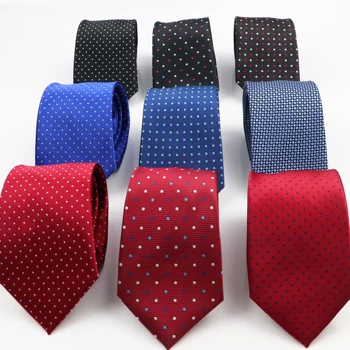 Мъжки бизнес вратовръзка с дължина 7 см., на официална вратовръзка от полиестер в грах, тясна вратовръзка, класическа вратовръзка, сватба