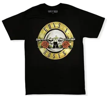 Мъжки официалната лицензирана тениска с логото на Bullet, класическа тениска с рок енд рол