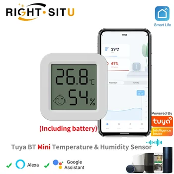 Най-новият сензор за температура и влажност на Hristo Bluetooth, LCD термометър, Мини-интелигентни електрически влагомер, приложение за дистанционно управление на дома