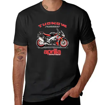 Нов дизайн на мотоциклети Aprilia TUONO V4, фабричная тениска, забавни тениски с аниме за мъже