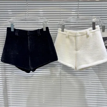 Нова зимна колекция от 2023 г., с кадифени панталони от изкуствена норка, женски GM232
