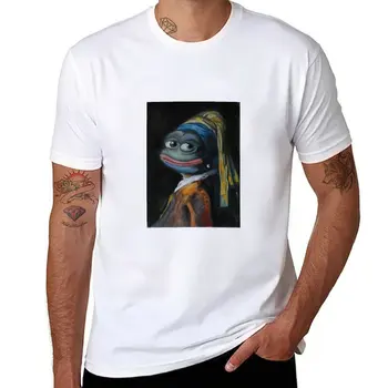 Нова тениска Pepe with Earring от Pepelangelo, къса тениска оверсайз, тениски по поръчка, прости бели тениски за мъже
