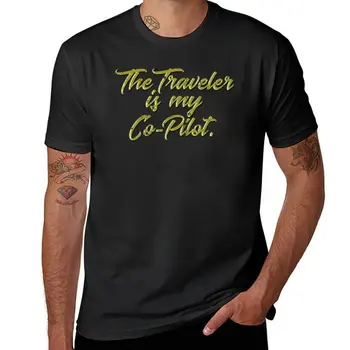 Нова тениска The Traveler is My Co-Pilot, тениски за любителите на спорта, ризи с къс ръкав, мъжки ризи