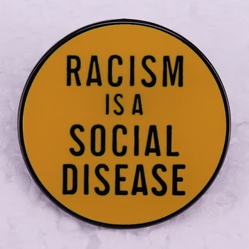 Расизъм - това е иконата на социална болест, която е идеална за поставяне до рубашкам, курткам, рюкзакам