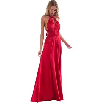 Секси многослойно рокля с мек покрив Boho Maxi Club, Червена рокля, Бандажное Дълга рокля, вечерни рокли на шаферките Infinity Robe Femme 2023