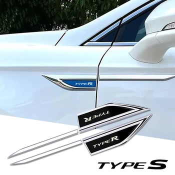 Странична маркировка на автомобила има табела острието на крилото е плоча, метална декоративна паста за тяло Honda typer types civic 4d 10-то поколение 8-то поколение