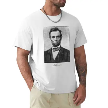 Тениска Abraham Lincoln, забавна тениска, тениски по поръчка, мъжки ризи с къс ръкав, хип-хоп
