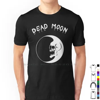 Тениска Dead Moon от 100% памук Dead Moon Пънк-Има музикална група, Къса тениска с дълъг ръкав