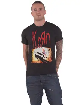 Тениска Korn с логото на Korn Album Cover Band Official Мъжки New Black
