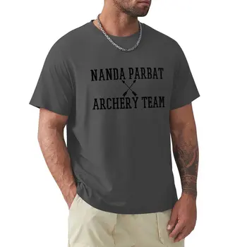 Тениска nanda са Parbat Archery Team Blk, забавна тениска, графични тениски, мъжки графични тениски в стил хип-хоп