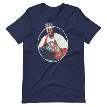 Тениска унисекс Bernard King Artwork Баскетбол Knicks с графичен дизайн.