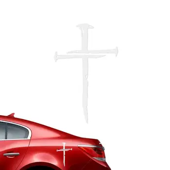 Универсалната украса на колата Кристиан знак, стикер с кръст, етикети с Исус, самозалепващи стикери за автомобили, лаптоп, аксесоари за външността на автомобила