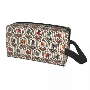 Цветна чанта за тоалетни принадлежности с геометричен модел на Анкара, сладък Африкански етнически tribal органайзер за козметика, калъф за съхранение на козметика Dopp Kit