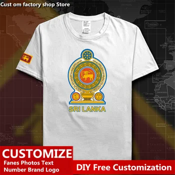 Шри-Ланка Риза в стил Кънтри Ланка, изработени по поръчка фенове на Джърси, направи си САМ, име, номер, лого, Висока градинска мода, свободна ежедневни тениска