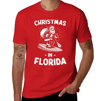 Тениска Christmas In Florida, спортна тениска с къс ръкав, тениска за момчета, мъжки обикновена тениски, мъжки